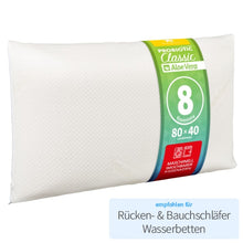 Lade das Bild in den Galerie-Viewer, Kopfkissen Probiotic Argentum Classic mit Aloe Vera in der Höhe 8 cm für Bauch- bzw. Rückenschläfer und Kinder/Jugendliche