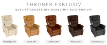 Lade das Bild in den Galerie-Viewer, THRONER EXKLUSIV Sessel mit elektrischer Aufstehhilfe, 5-Zonen-Massage, Fernbedienung