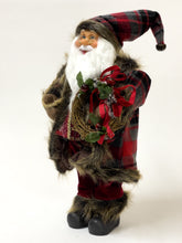 Lade das Bild in den Galerie-Viewer, Weihnachtsmann mit Jutesack, 45 cm hoch, Sehr Detailliert - Perfekte Dekoration