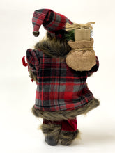 Lade das Bild in den Galerie-Viewer, Weihnachtsmann mit Jutesack, 45 cm hoch, Sehr Detailliert - Perfekte Dekoration