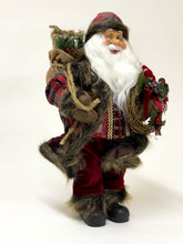 Lade das Bild in den Galerie-Viewer, Weihnachtsmann mit Jutesack, 45 cm hoch, Sehr Detailliert - Perfekte Dekoration