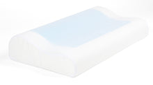 Lade das Bild in den Galerie-Viewer, SNAPNAP Gelschaumkissen mit Kopfmulde + kühlende Gelpads, 50 x 30 cm, Höhe 10cm, Ergonomisch und Hypoallergen