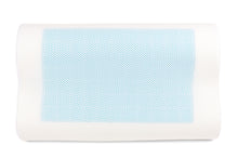Lade das Bild in den Galerie-Viewer, SNAPNAP Gelschaumkissen mit Kopfmulde + kühlende Gelpads, 50 x 30 cm, Höhe 10cm, Ergonomisch und Hypoallergen