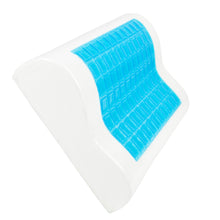 Lade das Bild in den Galerie-Viewer, SNAPNAP Gelschaumkissen mit Kopfmulde + kühlende Gelpads, 50 x 30 cm, Höhe 10cm, Ergonomisch und Hypoallergen