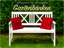 Lade das Bild in den Galerie-Viewer, Landhausbank LÜBECK weiß gewischt, 2-Sitzer aus Eukalyptus FSC, B 120 x H 89 x T 59 cm