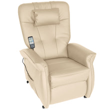 Lade das Bild in den Galerie-Viewer, THRONER EXKLUSIV TV-Massagesessel mit elektrischer Aufstehhilfe, 5-Zonen-Massage in Hellbeige mit Fernbedienung