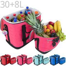 Lade das Bild in den Galerie-Viewer, IBIZA Kühltaschen-Set 30+8 Liter für Picknick, Grillen, Wandern, Ausflüge, Urlaub
