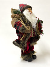 Lade das Bild in den Galerie-Viewer, Weihnachtsmann mit Jutesack, 45 cm hoch, Sehr Detailliert - Perfekte Dekoration
