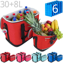 Lade das Bild in den Galerie-Viewer, IBIZA Kühltaschen-Set 30+8 Liter mit 6 Kühlakkus für Picknick, Grillen, Wandern, Ausflüge, Urlaub
