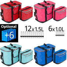 Lade das Bild in den Galerie-Viewer, IBIZA Kühltaschen-Set 30+8 Liter mit 6 Kühlakkus für Picknick, Grillen, Wandern, Ausflüge, Urlaub
