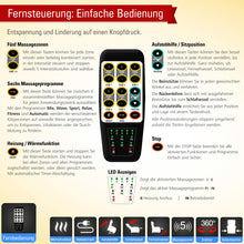 Lade das Bild in den Galerie-Viewer, THRONER EXKLUSIV TV-Massagesessel mit elektrischer Aufstehhilfe, 5-Zonen-Massage in Hellbeige mit Fernbedienung
