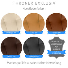 Lade das Bild in den Galerie-Viewer, THRONER EXKLUSIV TV-Massagesessel mit elektrischer Aufstehhilfe, 5-Zonen-Massage in Hellbeige mit Fernbedienung
