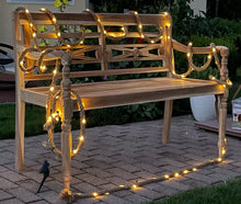 Lade das Bild in den Galerie-Viewer, LED Hanfseil 10m mit Solarzelle, 100 LEDs, warmweiß 3000K, 6-8h Leuchtdauer, Schutzart IP44, Ein/Aus/Blinken-Schalter
